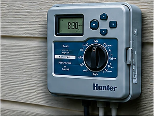 Sprinkler controller needing seasonal programming